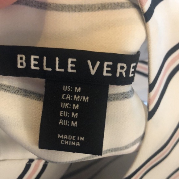 Belle Vere Sleeveless Double Layer A- Line Round Neck Top Size Medium - Picture 9 of 11